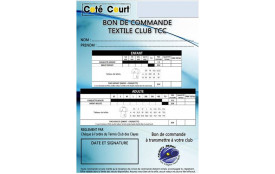 Sweat club bon de commande