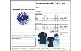 T shirt Adulte Bon de commande